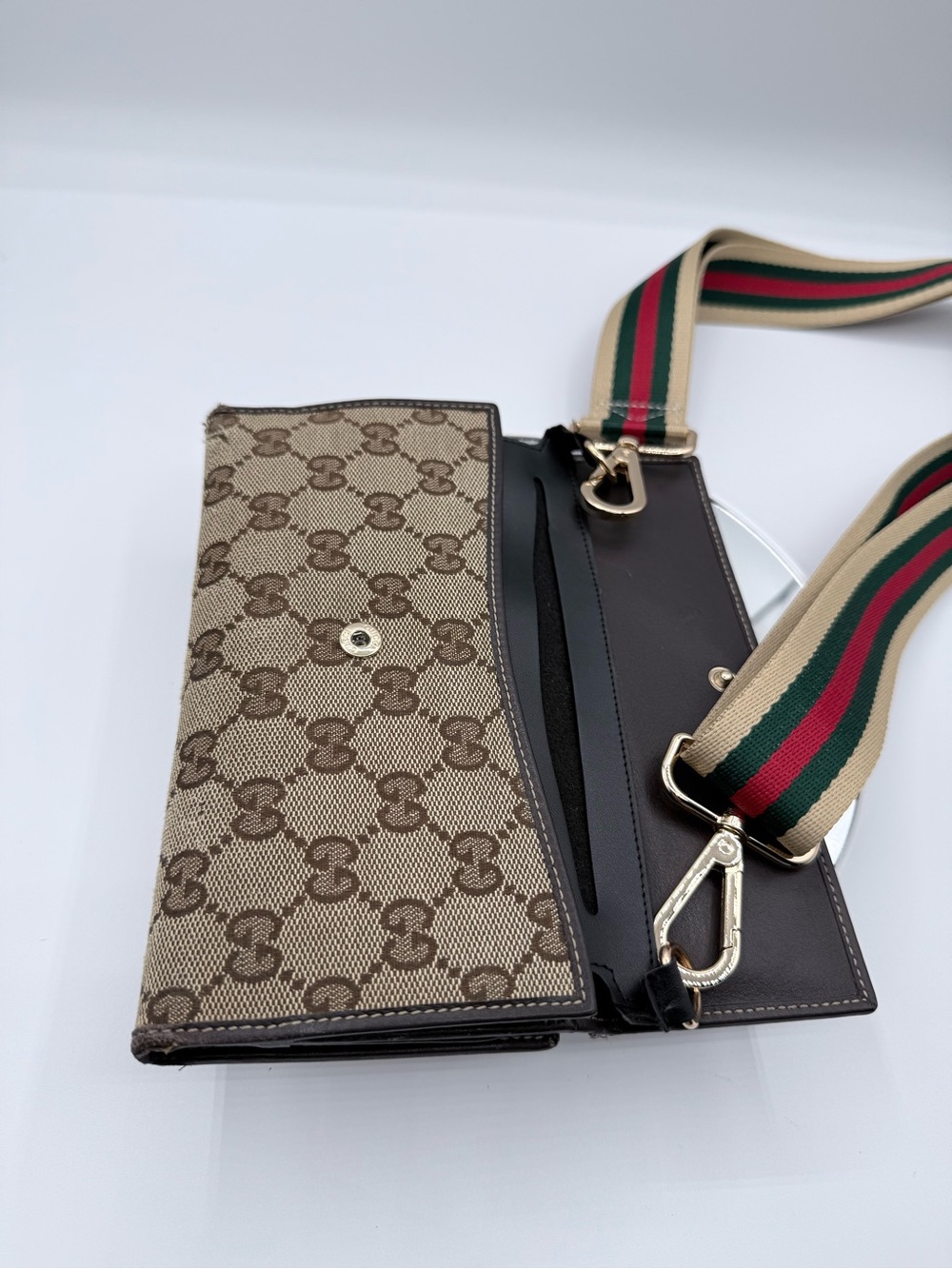 Gucci GG Supreme Continental Wallet on Chain-Customized 🍒 - Picture 15 of 17